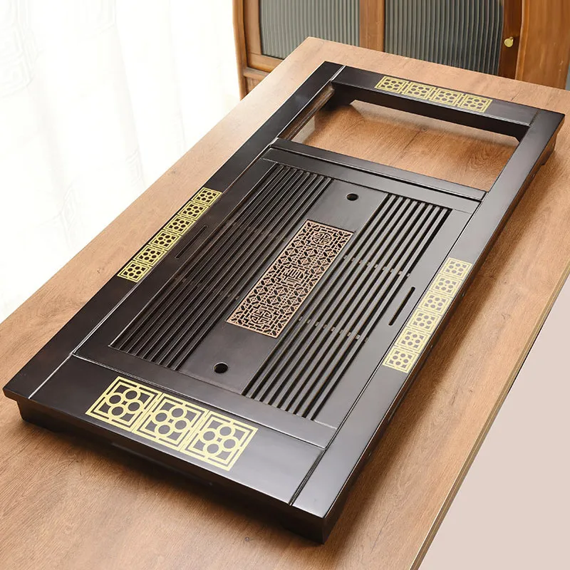 

Solid Wood Rectangular Tea Tray Shapes Serving Home Tea Tray Large Modern Living Room holz tablett rechteckig Tray Organizer