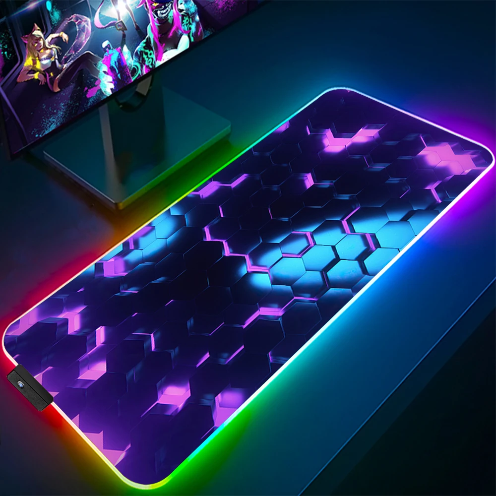 xxl-rgb-六角形マウスパッド幾何学デスクマットゲームアクセサリー大型-led-ライトゴム製滑り止め-pc-コンピューターカーペットバックライト付き