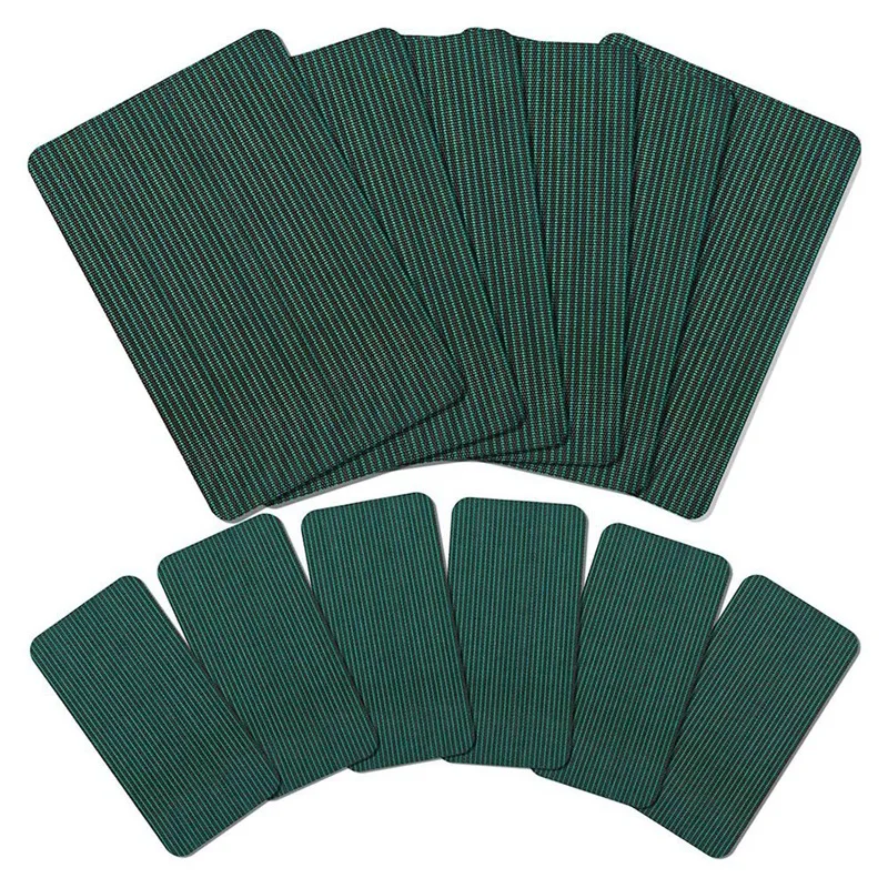 

12Pcs Pool Safety Cover Patch Pool Cover 12X8in/4X8in Repair Kit For Swimming Pools