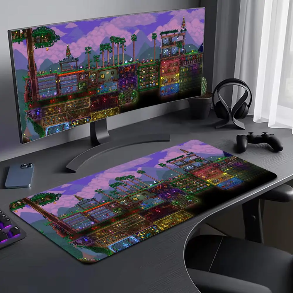 

Terraria Mouse Pad Large Computer Mouse Pad Office Accessories XXL Pc Gamer Non-slip Deskmat Mousepad Keyboard Rubber Game Rug