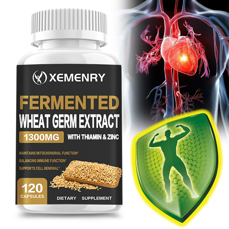 

Wheat Extract - Has High Spermidine Content and To Promote Healthy Aging, Zinc - 120 Capsules