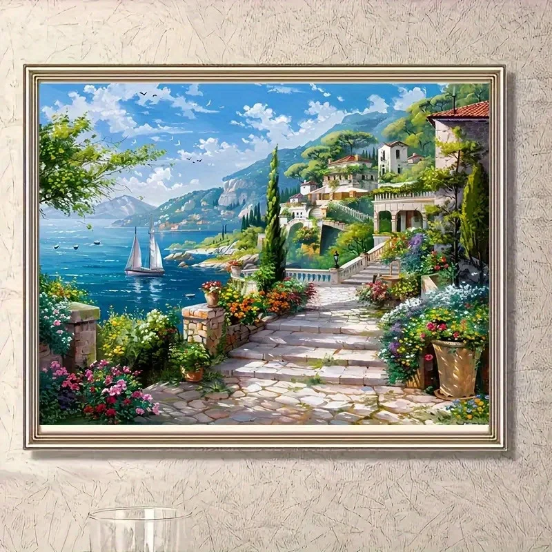 quebra-cabeca-de-500-1000-1200-2000-pecas-cidade-montanhosa-a-beira-mar-ideal-para-iniciantes-lazer-e-entretenimento-decoracao-de-parede-para-casa