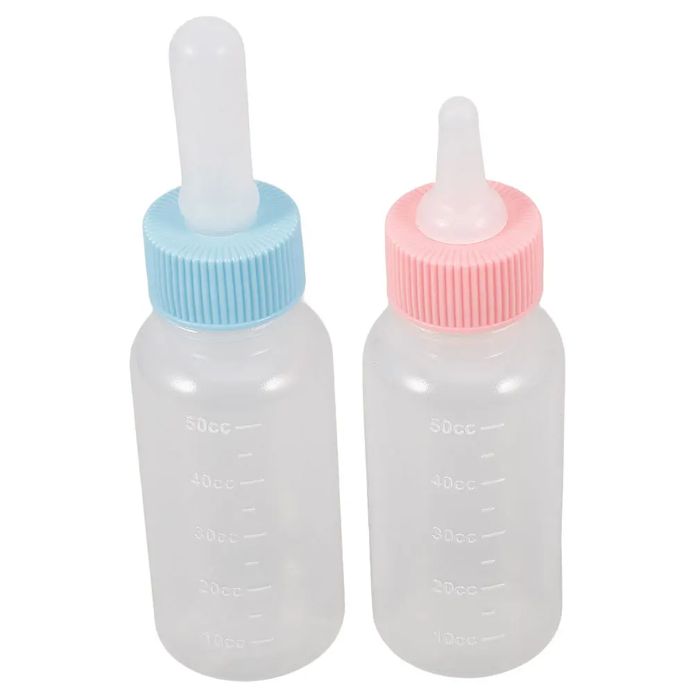 

2Pcs Pet Milk Bottles Silicone Nursing Feeder Bottle Puppy Kitten Small Animal Feeding Pet Milk Bottle