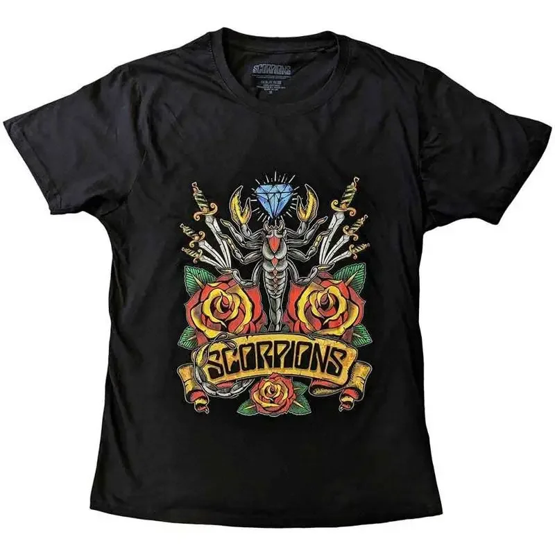 Scorpions 'Traditional Tattoo' Black T shirt NEW