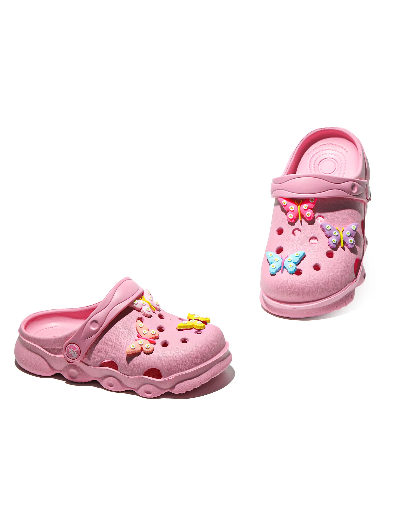 Kinder-Clogs, Leichte EVA-Gartenschuhe, Wasserdichte Rutschfeste Sandalen, Bequeme Slip-On Schuhe für Drinnen und Draußen 1214 – Detail 12