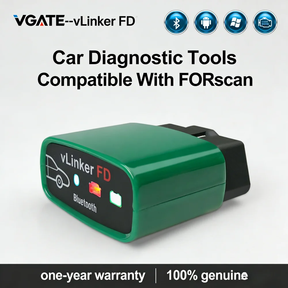 

Диагностический сканер Vgate vLinker FD V2.2 ELM327 BT3.0/4.0 Wireless FORScan Wi-Fi OBD2 для автомобилей, OBD-сканер J2534 V1.5 ELM 327 для Ford