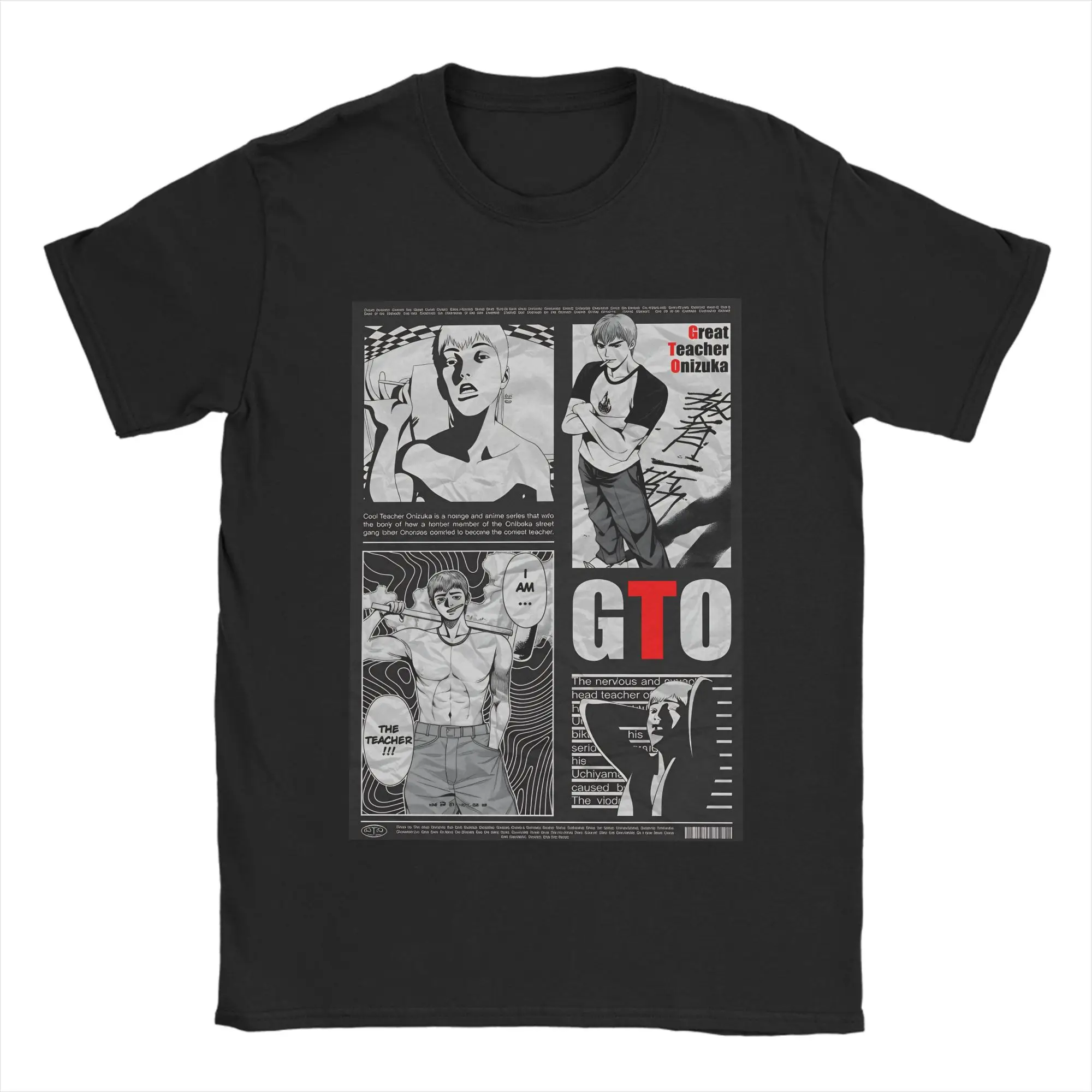 Camiseta Harajuku GTO Great Teacher Onizuka, camisetas de algodón, camiseta de Hip Hop para adultos, ropa de verano increíble de manga corta