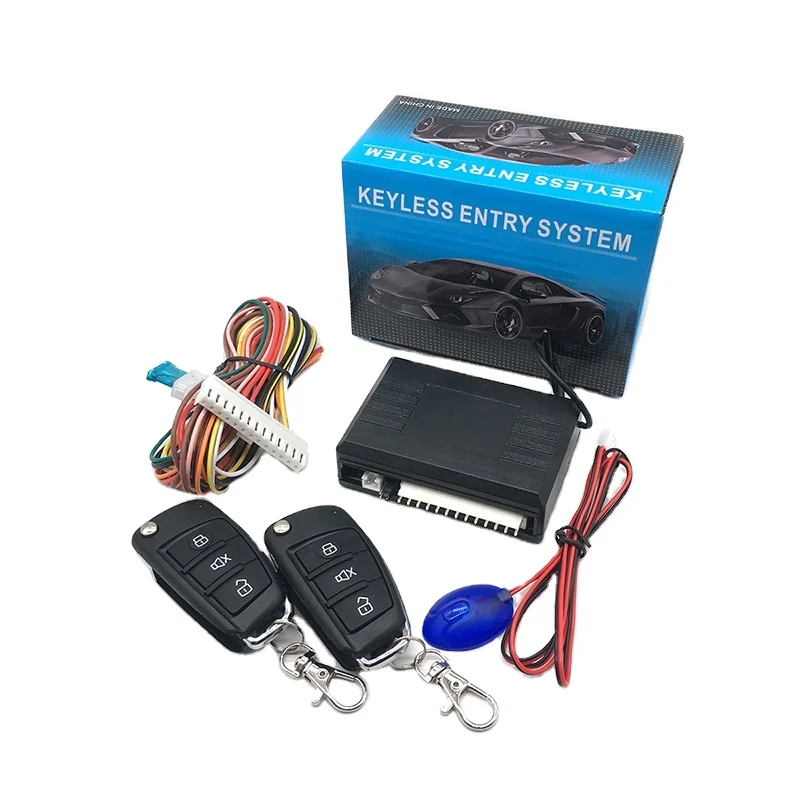 

Система бесключевого доступа в автомобиль с функцией центрального замка и дистанционного управления (блокировка/разблокировка дверей) с 2 пультами ДУ