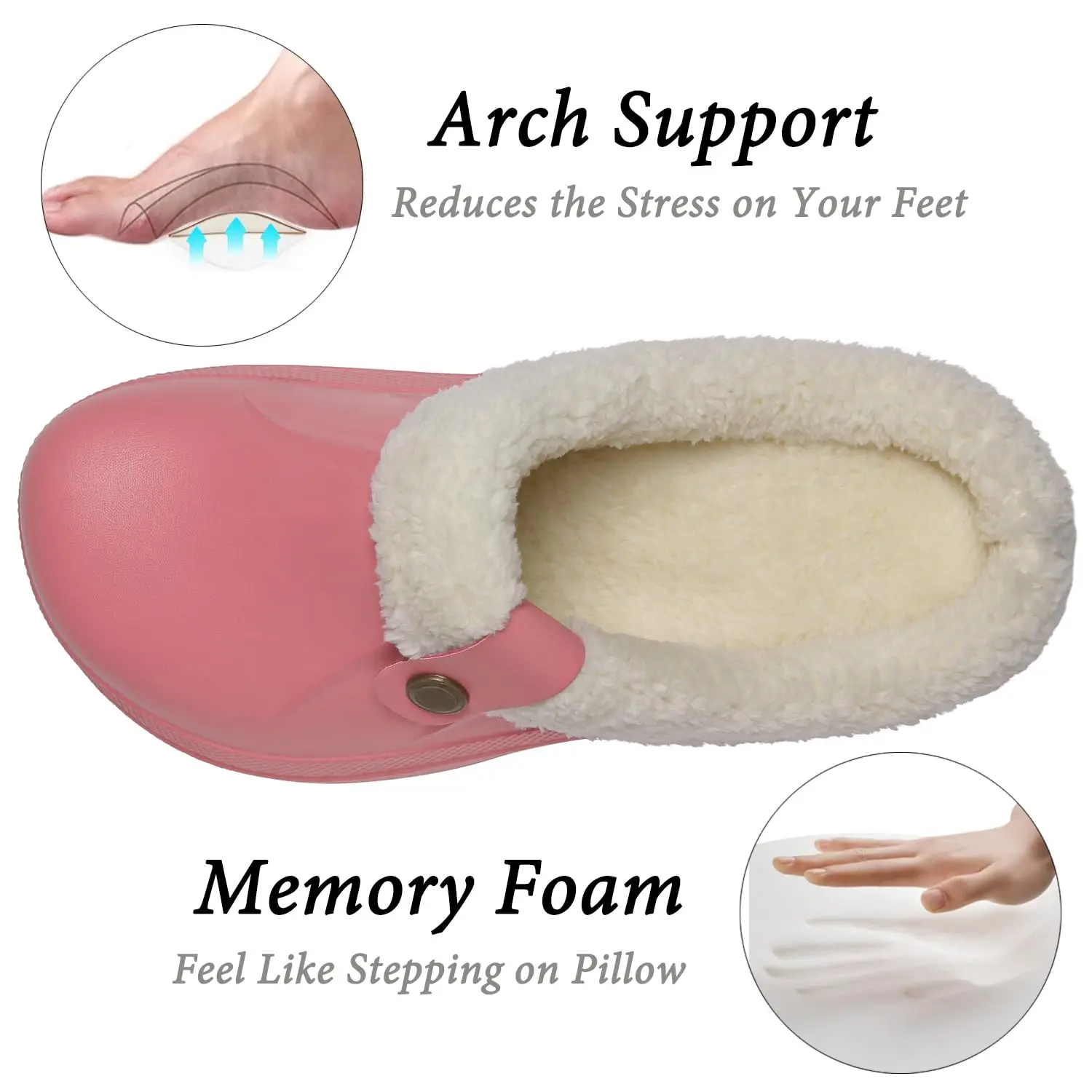 Neue Männer wasserdichte Hausschuhe Frauen Männer Pelz Clogs Hausschuhe Winter Männer Gartens chuhe Outdoor Anti-Rutsch-Panto letten Indoor Soft House Schuhe – Detail 17