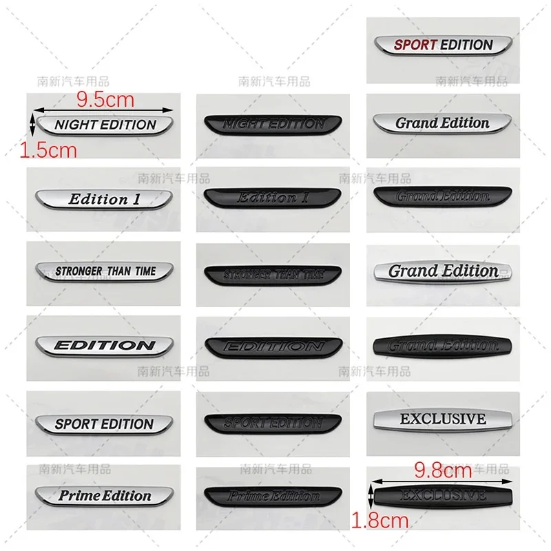 Night  Edition Exclusive Sport Prime Grand Edition Badge Car Body Fender Rear Trunk Stickers for Benz B/C/E/S Class CLS GLS