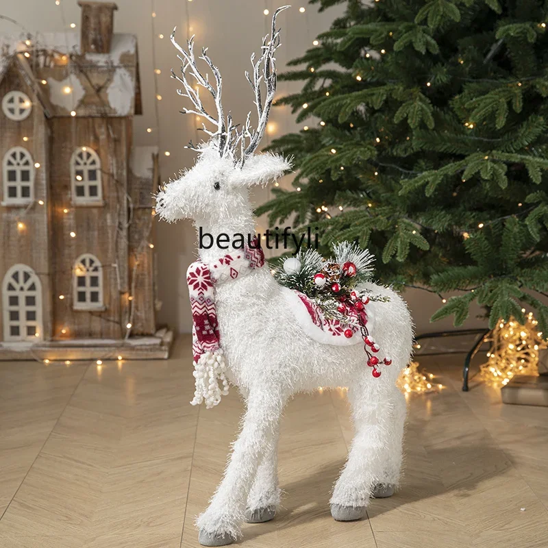 

Christmas decorations White elk home mall window decoration Christmas tree ornaments A50