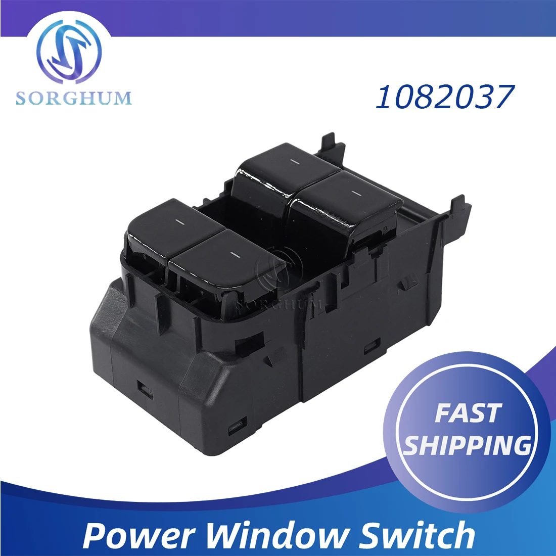 

Sorghum 1082037 Electric Power Master Window Switch Control Button For Tesla Model 3 2017-2022 Model Y 2020-2022 1081037-01-F