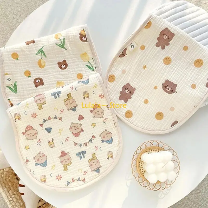 

Y4QA Infants Saliva Towel Cartoon Print Burping Towel for Newborns Shower Gift