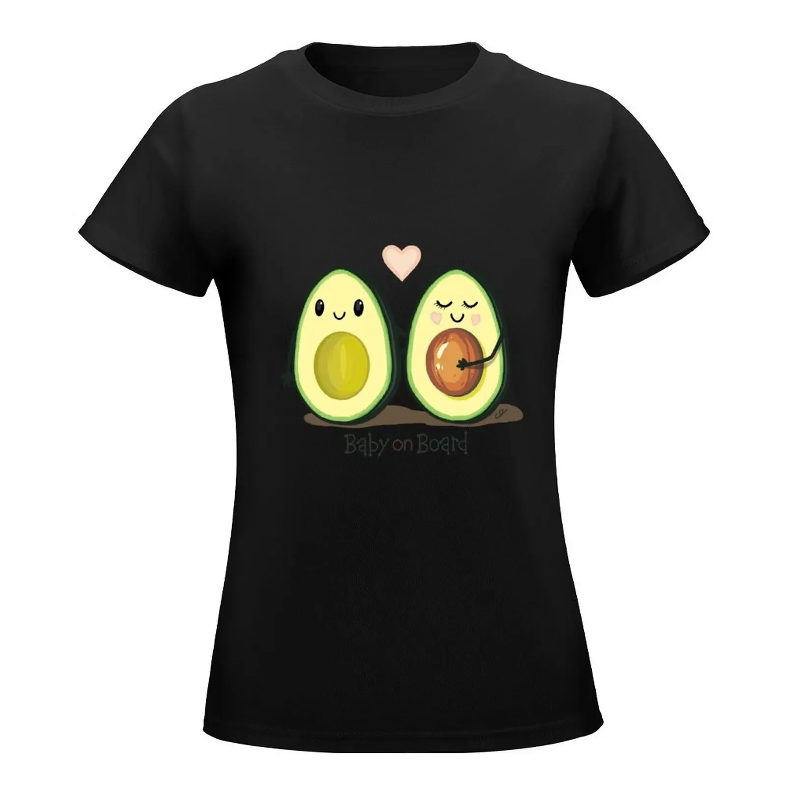 Baby an Bord Avocado Paar T-Shirt lustige Tier druck Shirt für Mädchen T-Shirt Kleid für Frauen lang