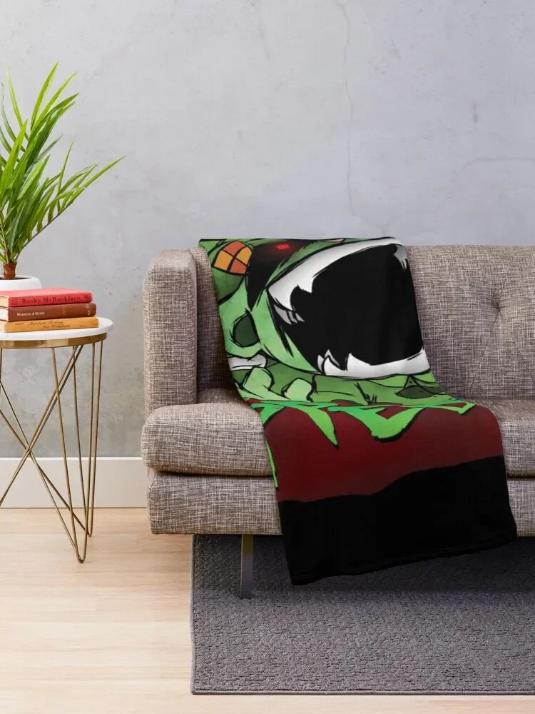 fnf htf flippy vs fliqpy graffiti Throw Blanket