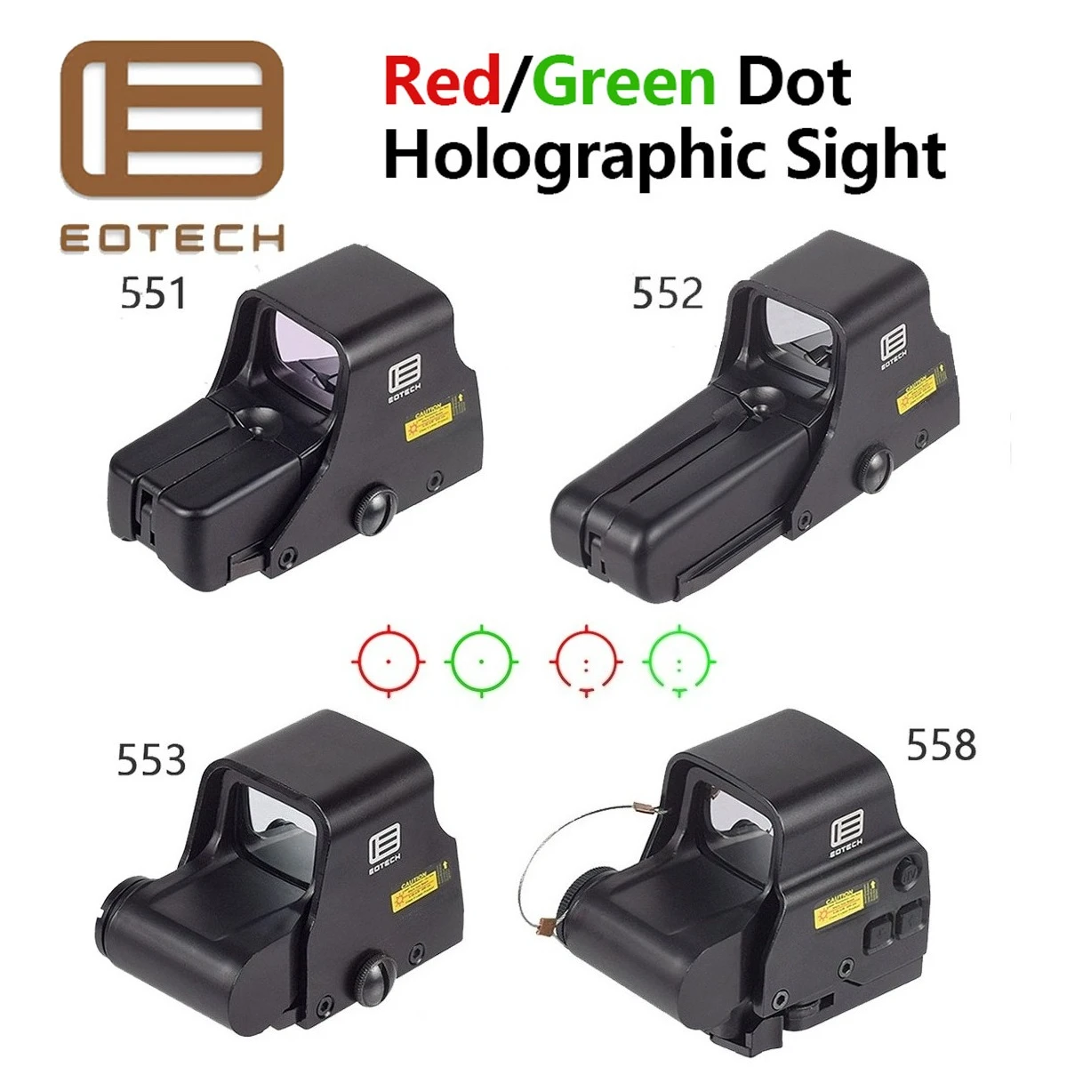 Tactical EOTECH 551 553 EXPS3 558 XPS3 Red Dot Holographic Reflex Sight 2.26 UNITY Optic Fast Riser Mount Hunting Riflescope view 5
