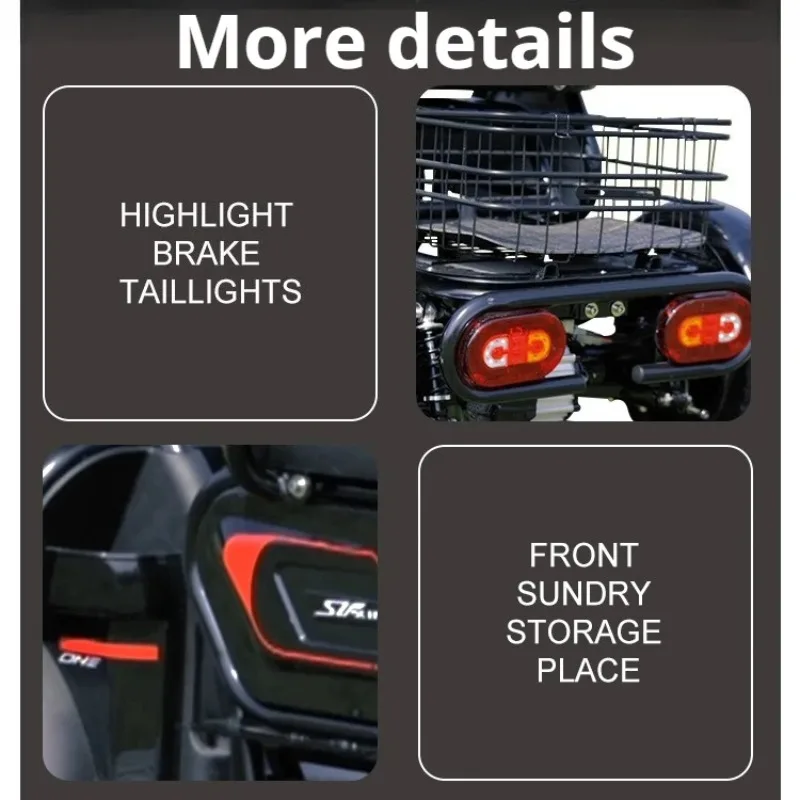 Comfortable Seat Mobility Scooter Adult 800 Watt Motor Battery Disabled Commuting Electric Tricycle Elderly Leisure Scootmobiel