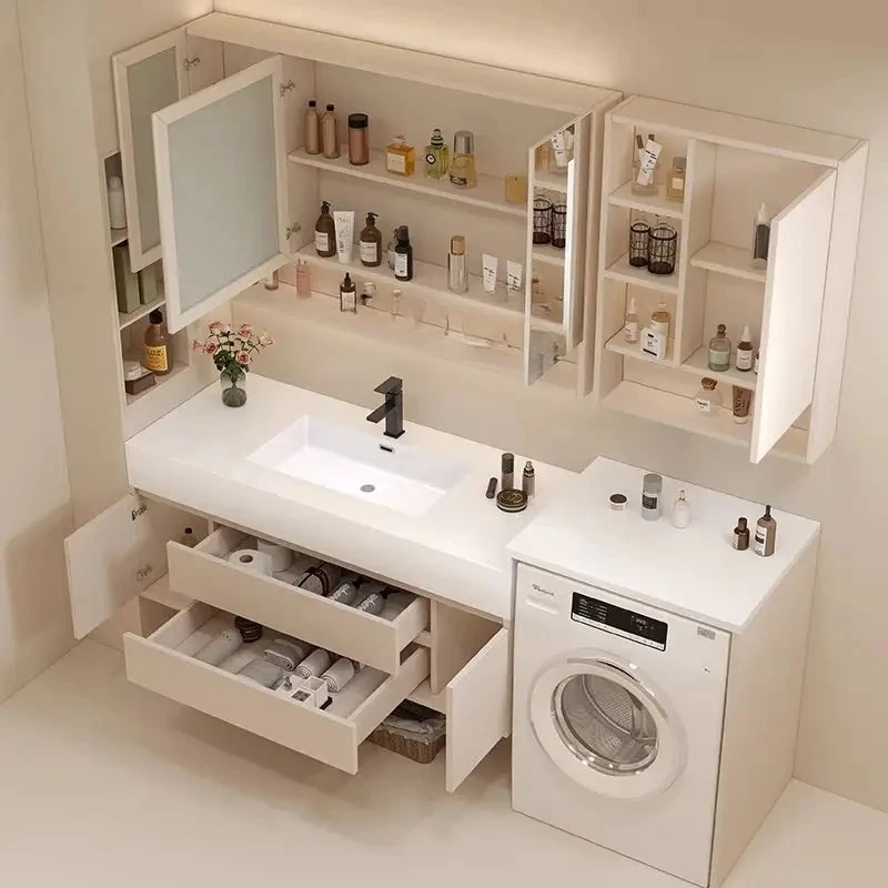 

Zz washing machine integrated cabinet, bathroom, washbasin, hand washbasin, bathroom cabinet, rock slab countertop