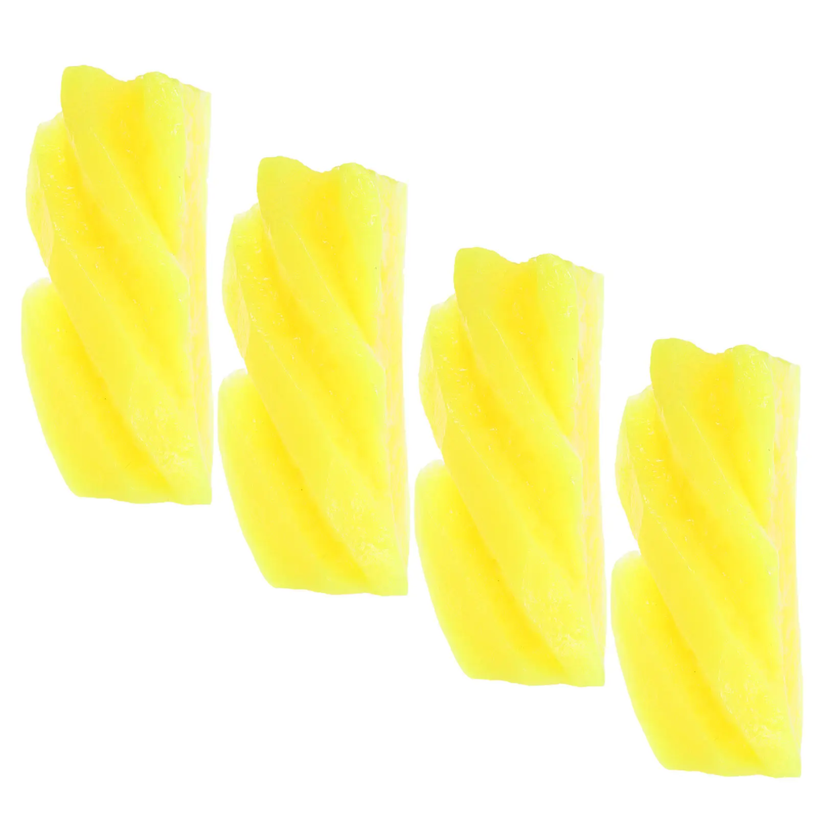 

4Pcs Artificial Simulated Pineapple Slices Realistic Fruit Decoration for Kitchen Table Centerpieces Party Photography Props
