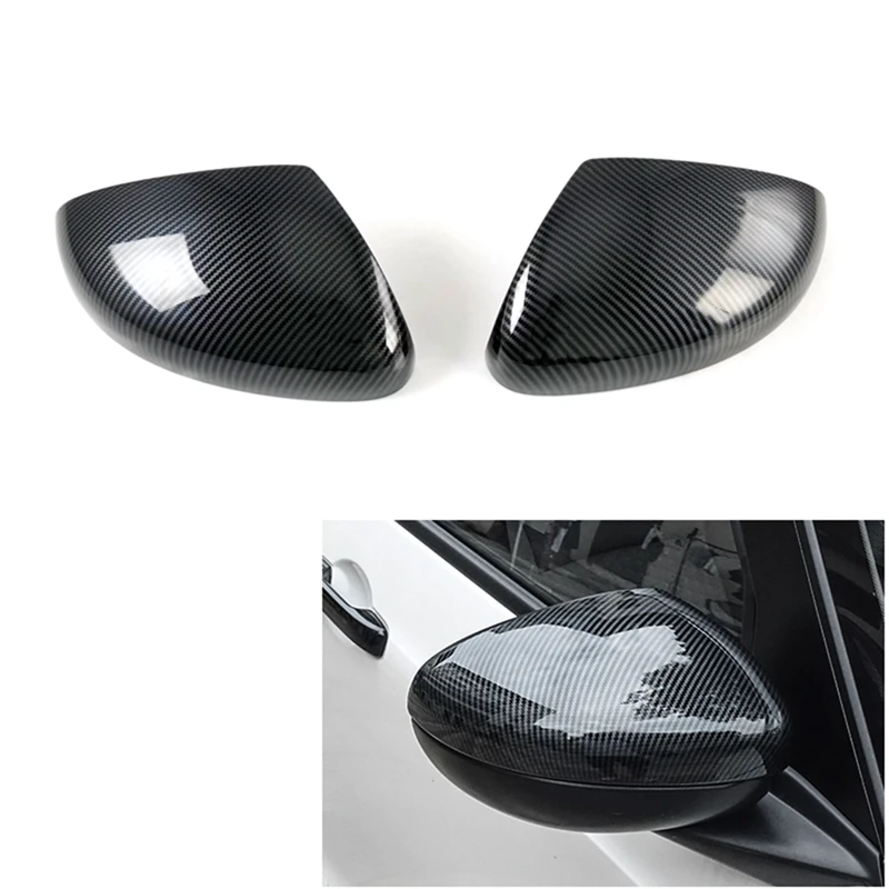 Side Mirror Cap For Honda City Hatchback 2021-2023 Rearview Mirror Cover Trim Accessories Carbon Fiber