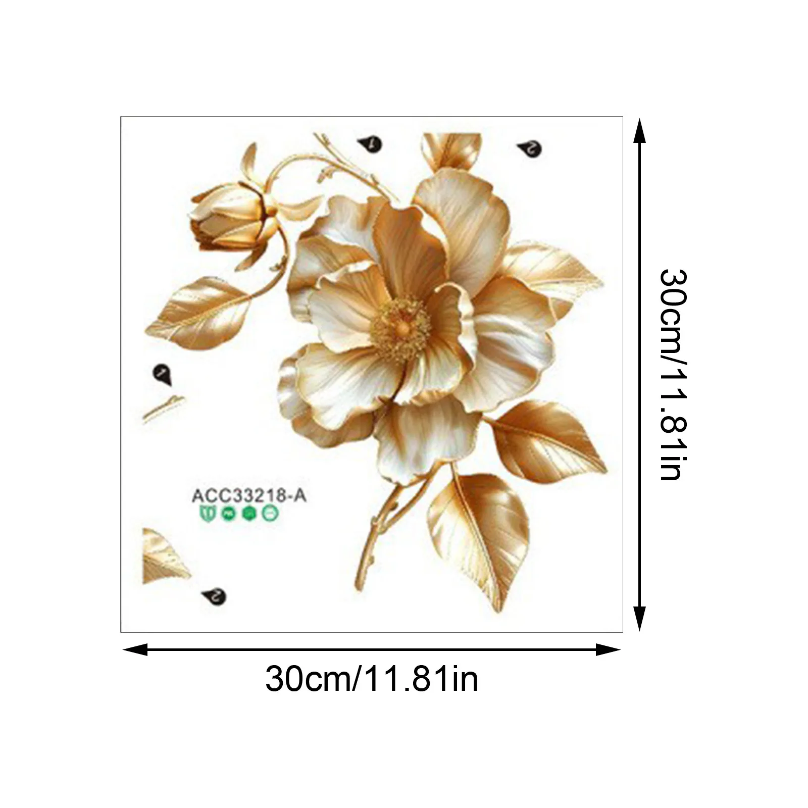 2pcs Floral Toilet Stickers To Add A Romantic Touch To Your Bathroom Wall Decal, Vinyl Decal For Home Decorations Waterproof view 6