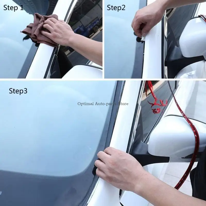 

T Car Seal Strips 6M Sound Insulation Dustproof Water Resistant Universal