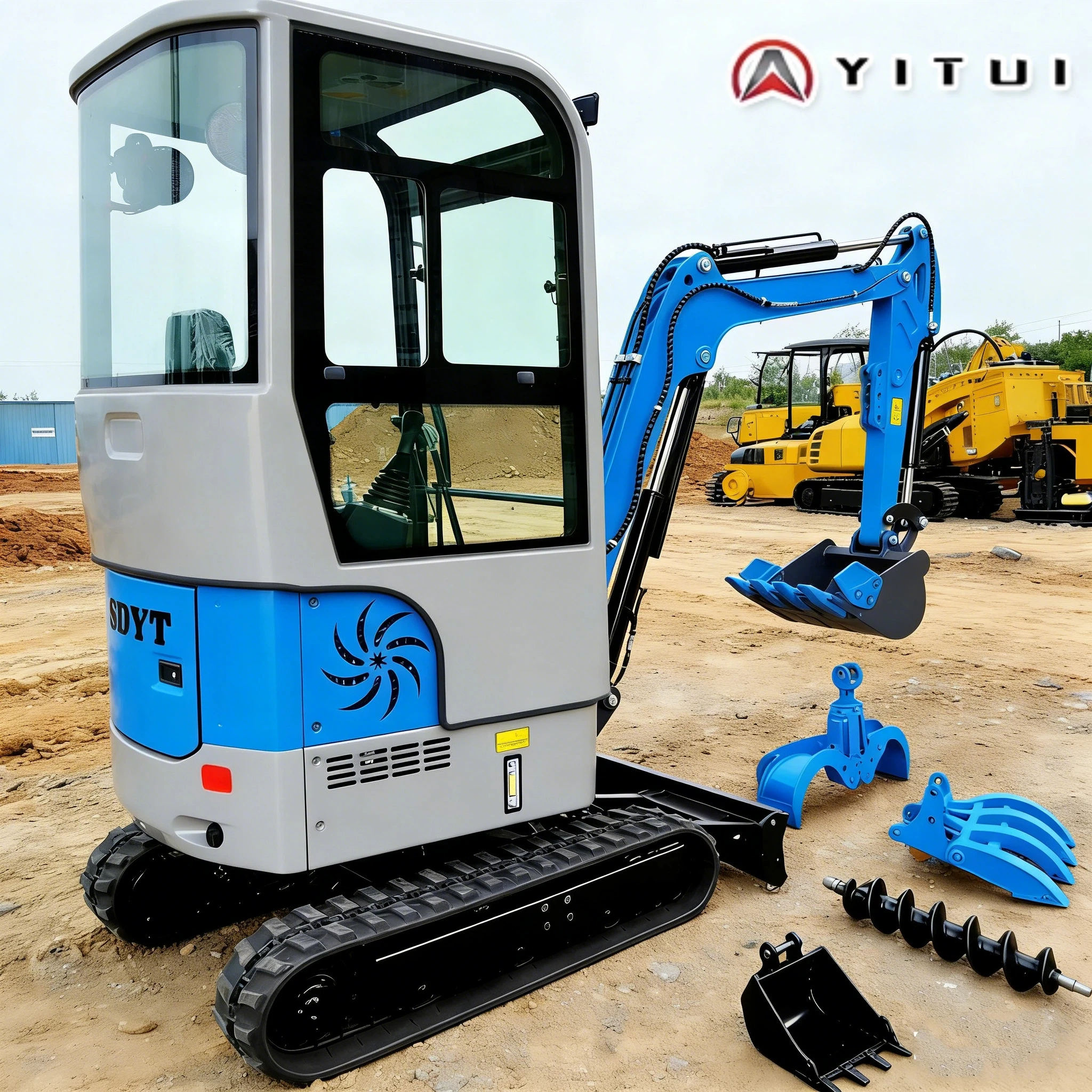 

Мини-экскаватор 2026 года с быстрой доставкой, индивидуальной комплектацией, двигателем Kubota (сертификат Euro5 CE), кабиной и аксессуарами