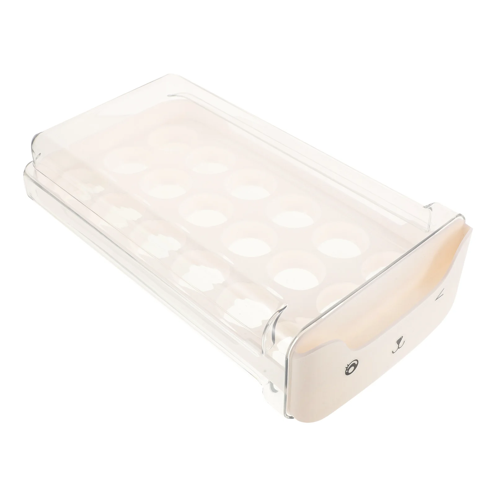 

Egg Storage Box Fridge Organizer Clear Double Layer Stackable Drawer Egg Holder Refrigerator Shelf Eggs Container