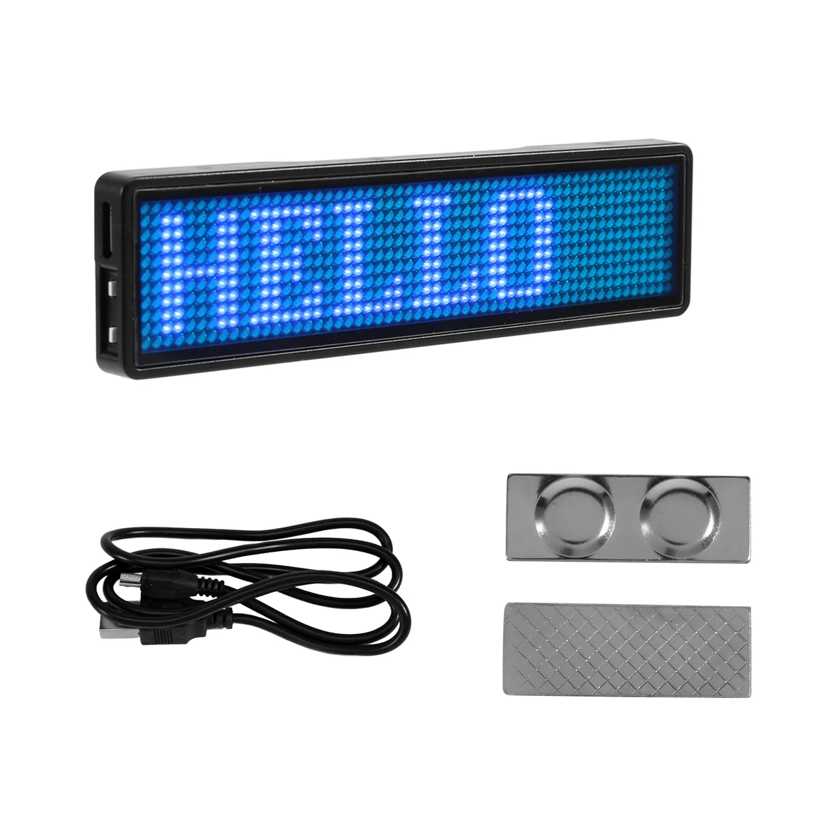 Bluetooth LED Name Badge Rechargeable Light Sign DIY Programmable Scrolling Message Board Display LED,Type 5