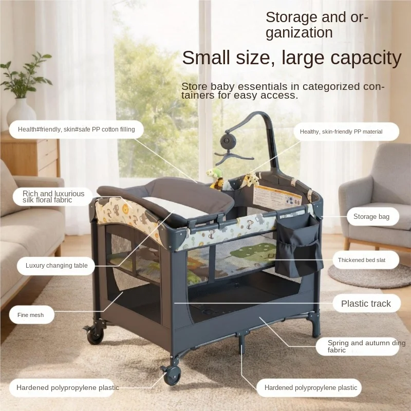 Lazychild The Baby Bed Is A Movable Foldable Multi Functional Bed For Infants And Toddlers A Portable Baby Bed And A Spliced Bed