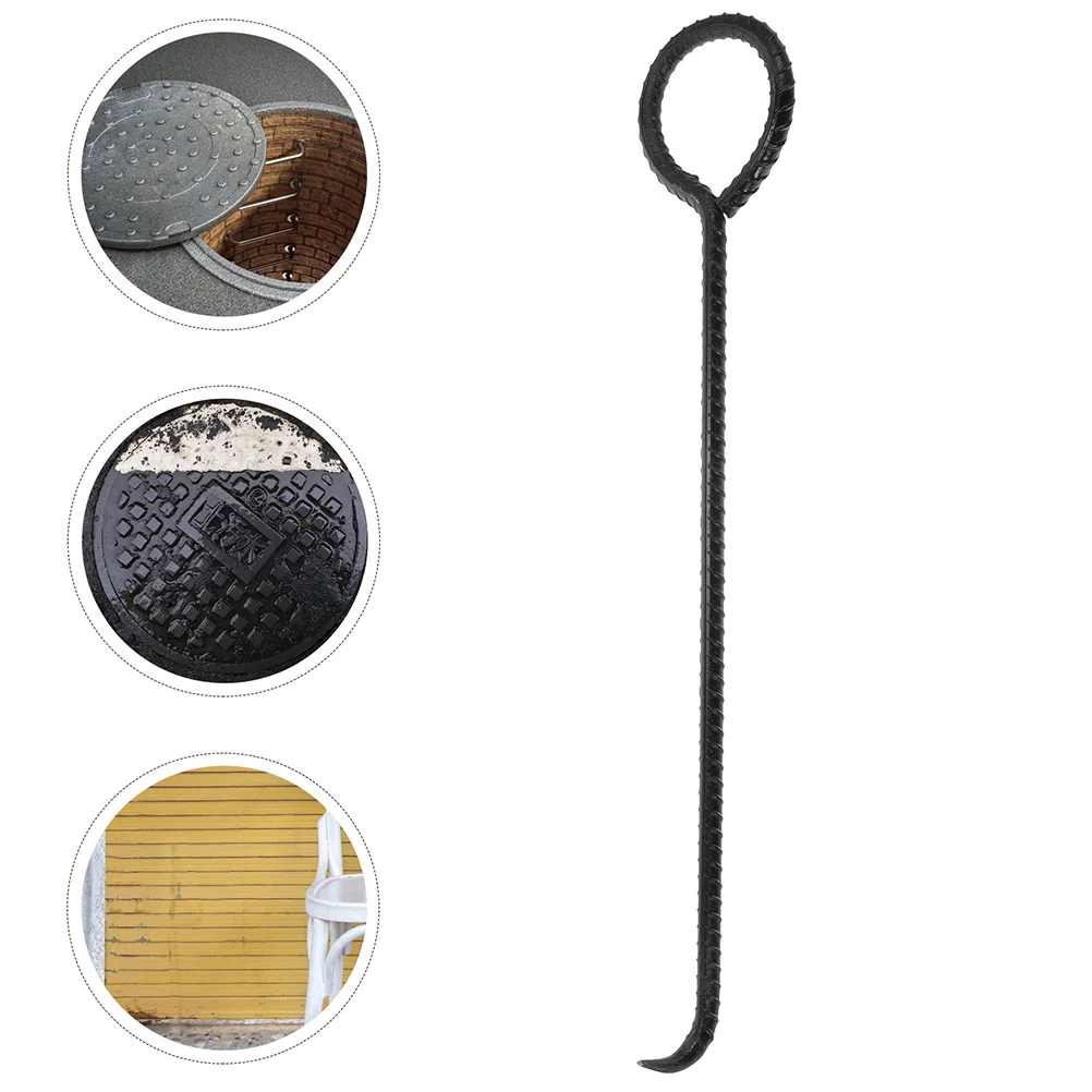 Drain Grate Lifter Hook Manhole Cover Door Tool Stainless Steel Septic Tank Lids