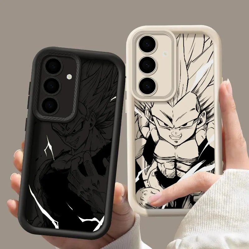 D-Dragon-Balls Anime Vegetas Gokus S24FE Phone Case For Samsung Galaxy S24 S23 S21 S20 Fe S25 Ultra S22 Plus 5G Shockproof Cover