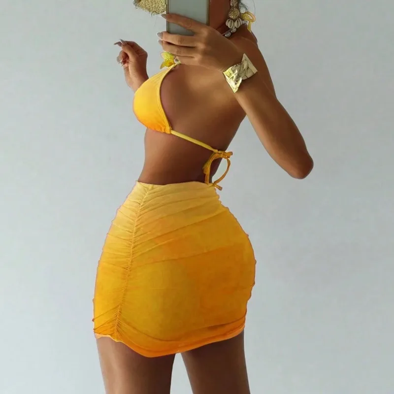 2026 مثير البيكينيات الإناث المايوه النساء ثلاث قطع ملابس السباحة الشاطئ ملابس سباحة لباس سباحة البرازيلي مجموعة البكيني بركة السباح