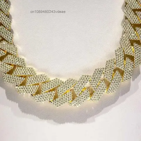 Cuban Ice Necklace Silver Chain -AliExpress