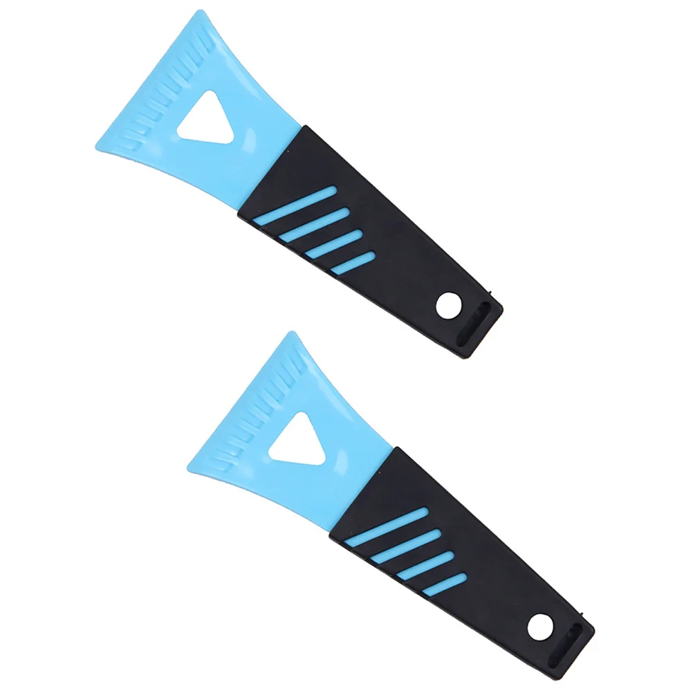 

2pcs Plastic Snow Shovel Ice Scraper For Car Premium Material Smooth Surface No Burr Low Temperature Resistance Frost Removal