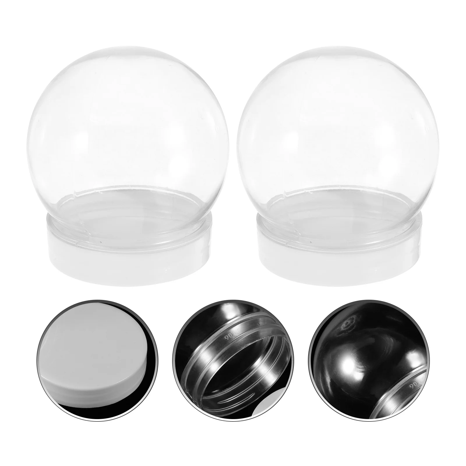 

20Pcs Small Transparent Candy Jars Storage Containers with Lid for Tea Snacks Dried Food Jewelry Plastic Sweet Jars