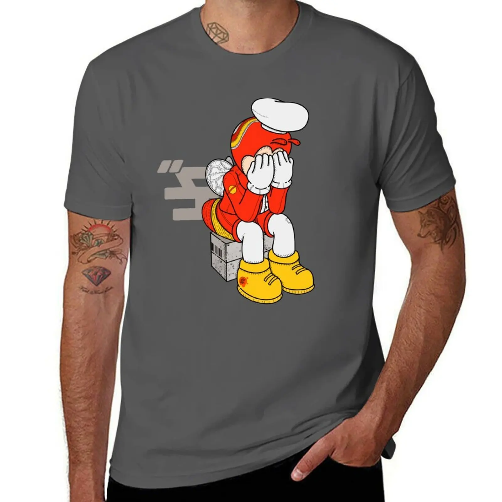 

JOLLIBEE SADBOI KAMUSTA KA BIG 3 T-Shirt funny t shirts cotton man t shirt graphic T-Shirt