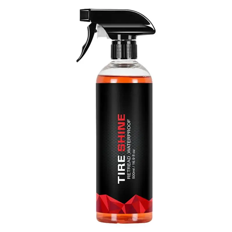 

500ml Tire Shine Spray Tire Shine Coating Spray Kit Car Tire Blackening Ceramic Coating Spray Liquid Refurbishing Agent Auto