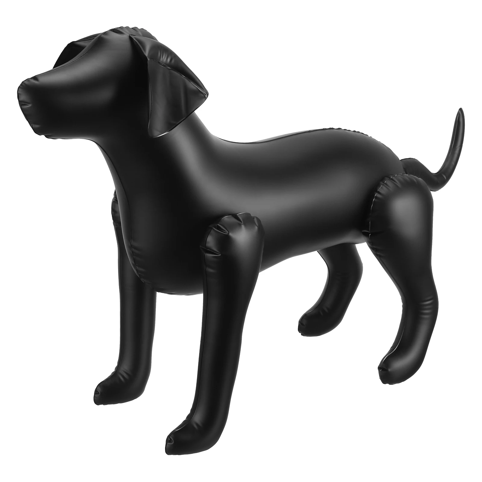 

1PC Inflatable Mannequin Inflatable PVC Dog Mannequin Standing Position Dog Models Display For Pet Costume Display Clothing Shop