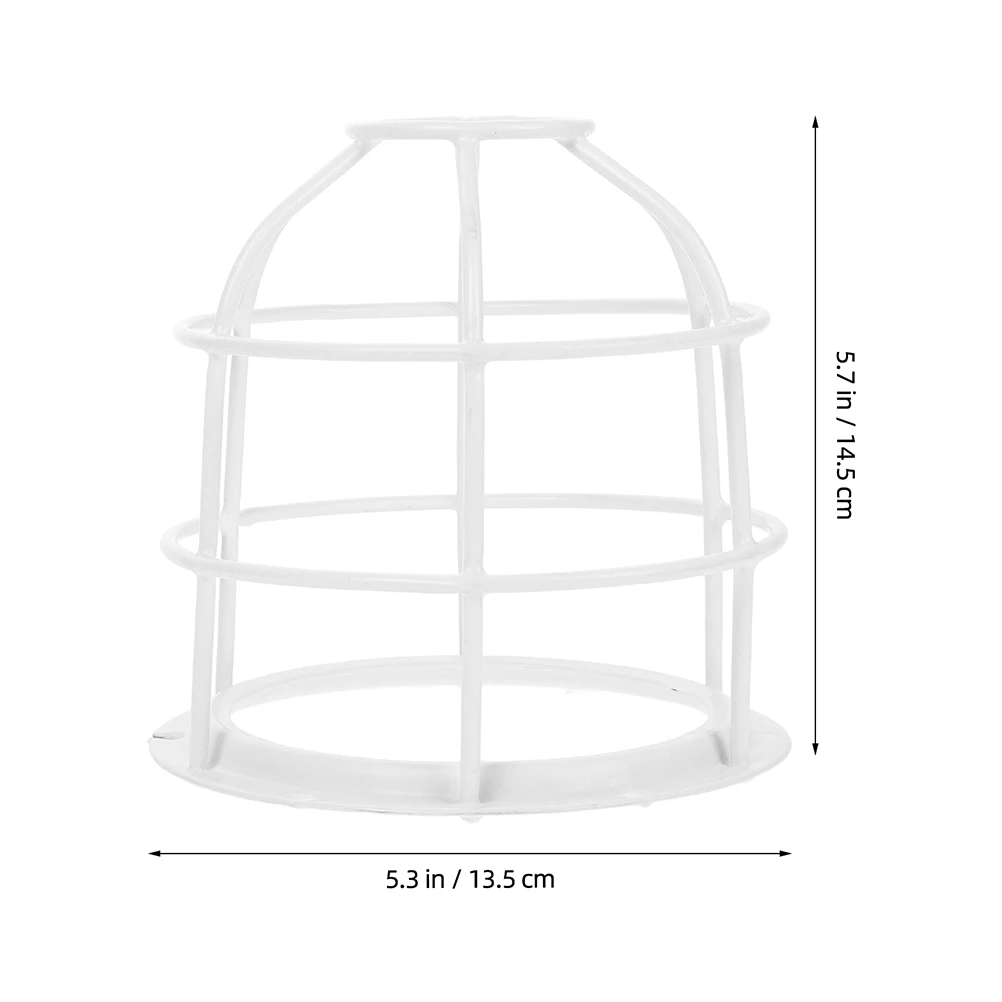 2Pcs Fire Smoke Sensor Mesh Protective Cover Bracket Easy Install Indoor Cage Guard for Home Office Use