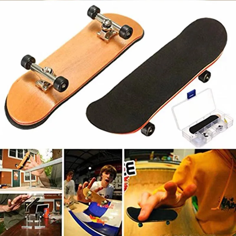 

Professional Maple Wood Finger Skateboard With Bearings Fingertip Movementstress Relief Fidget Toys Adults And Kids