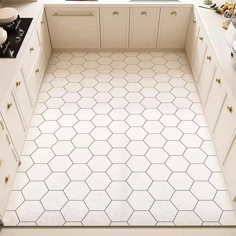 Carpet for Kitchen Floor Mat Anti-slip Oil-proof Rug Floor Mat Wipeable Easy To Clean Waterproof Foot Mats Large Size Carpets