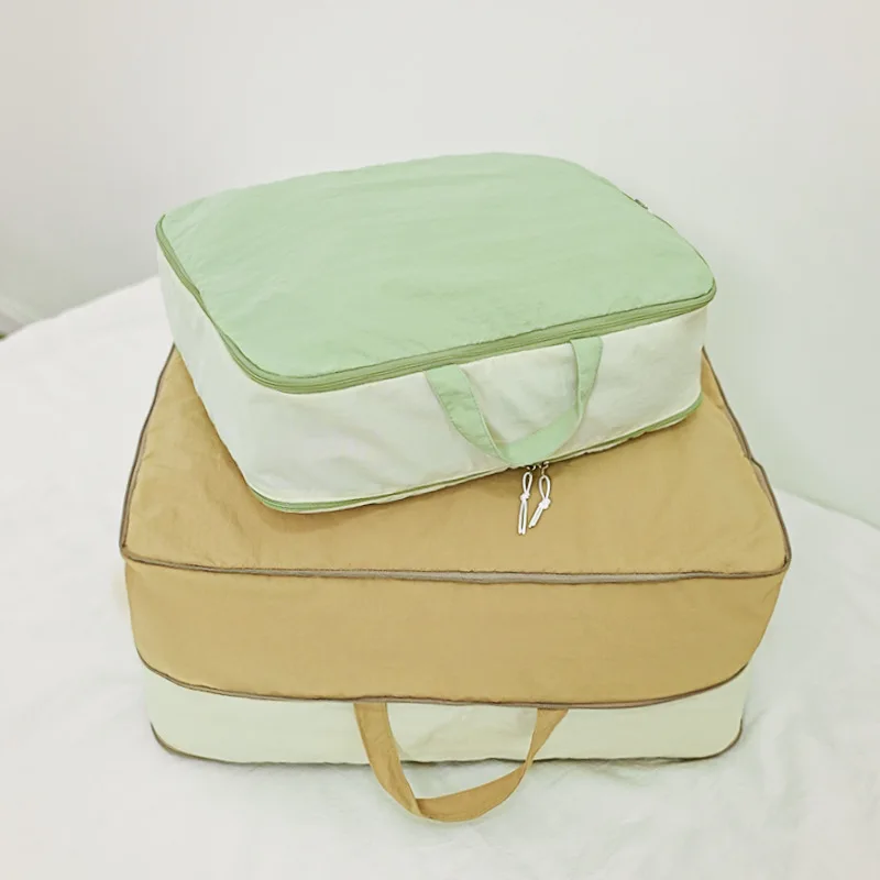 Compressible Quilt Storage Bag Water Resistant Nylon Travel Moving Packing Organizer Large Capacity Portable Blanket Clothes