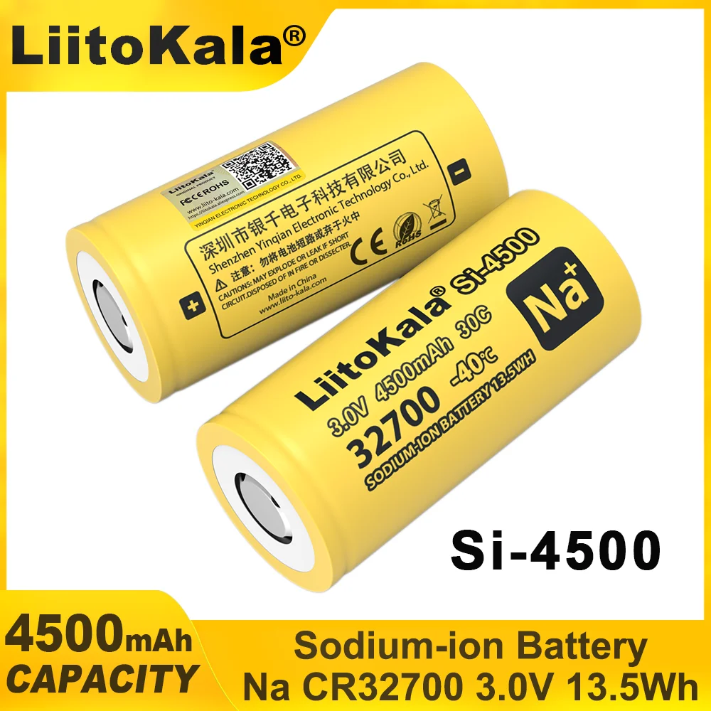 1-20PCS LiitoKala Si-4500 32700 4500mAh Large Capacity 3.0V Sodium-ion Rechargeable Core Power Tool Battery