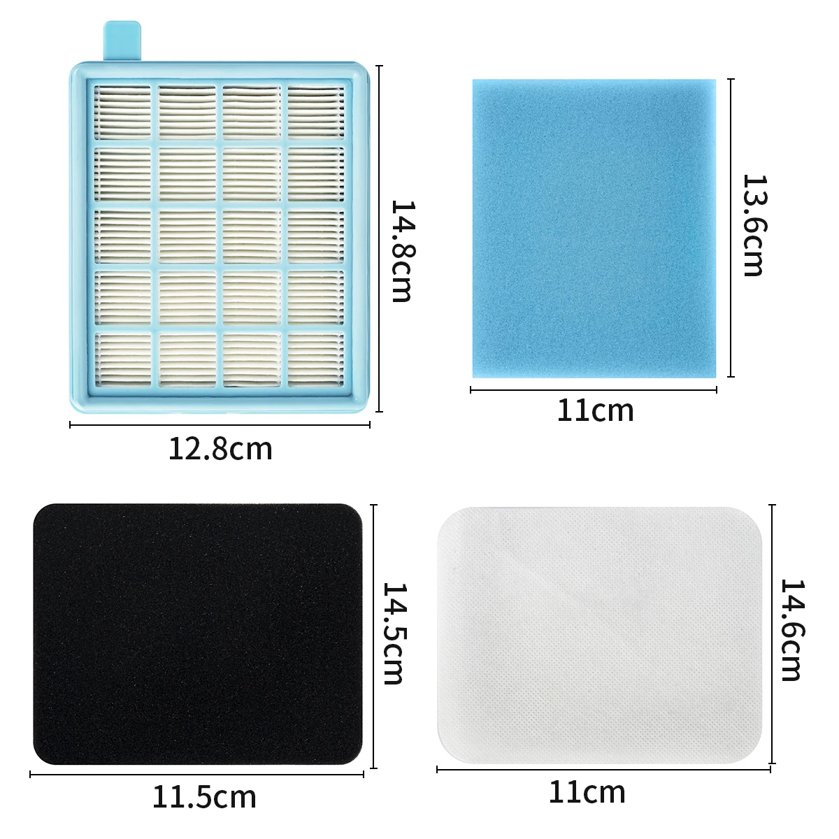 Filtro para aspiradora Philips PowerPro Active y Compact FC8058/01 FC8630 - FC8639 FC8640 - FC8649 FC9520 - FC9529 FC8670