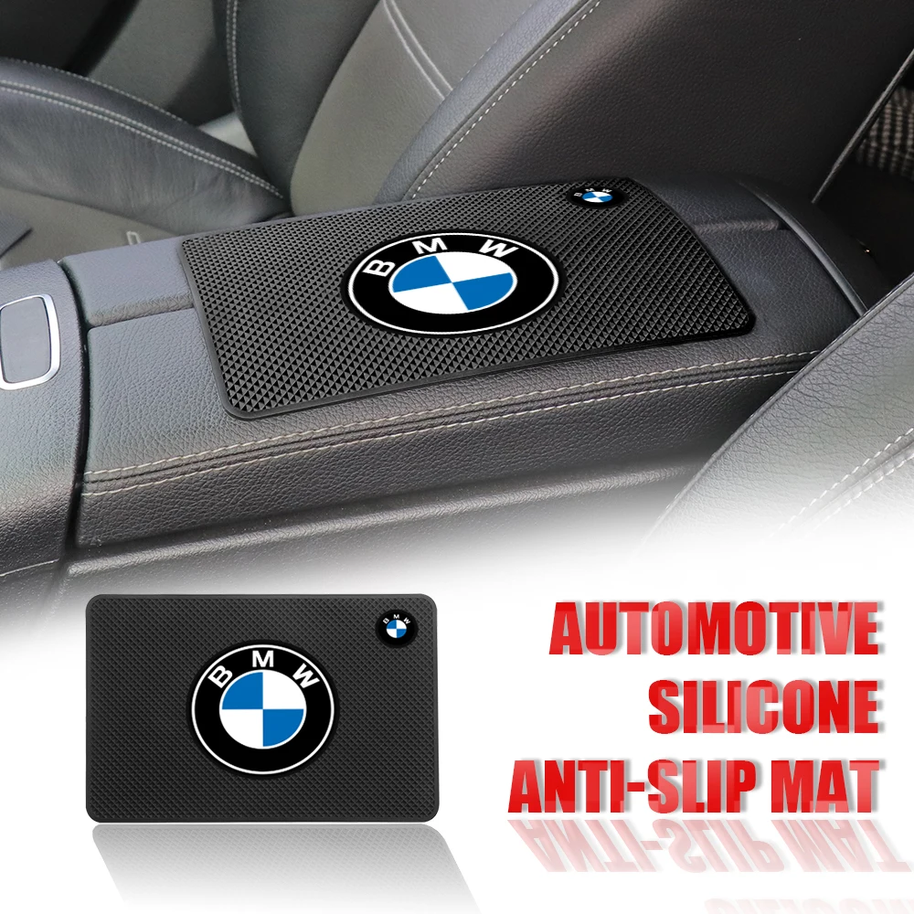 1/2PCS Car Interior Dashboard Non-Slip Mat Silicone Phone Anti Slip Pad For BMW 1 3 5 7 Series M Performance G20 X3 F25 E30 F31