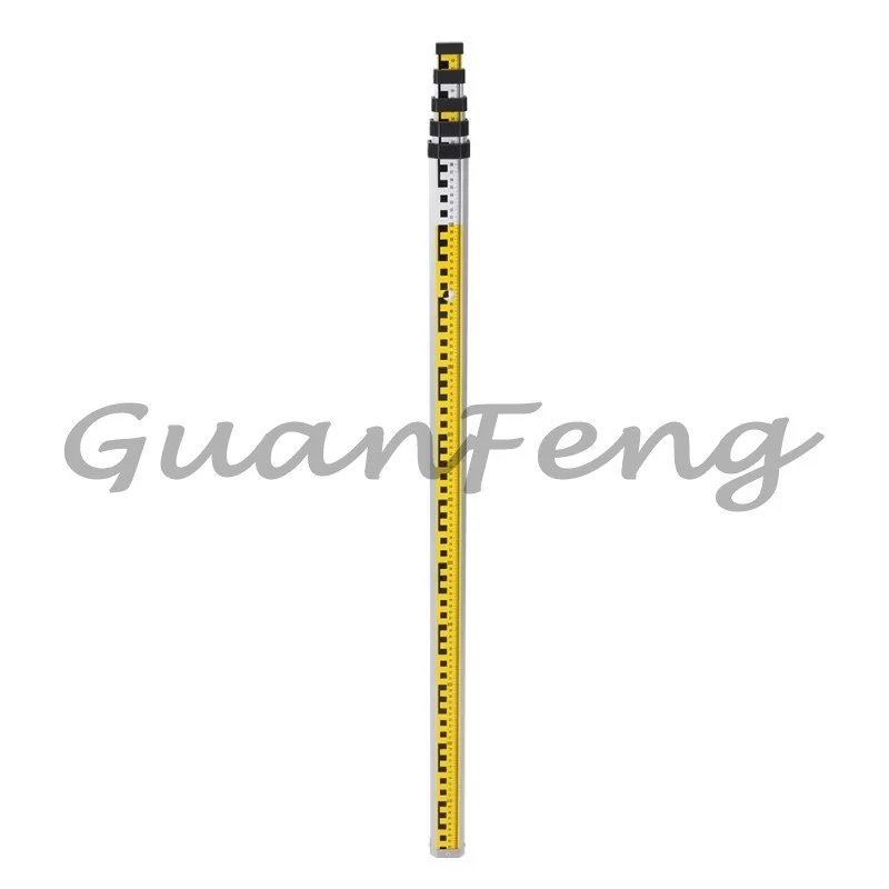 Telescopic Aluminum Measuring Level L2S2, Double-sided Ruler, Multi-segment Length 3M 4M 5M 7M