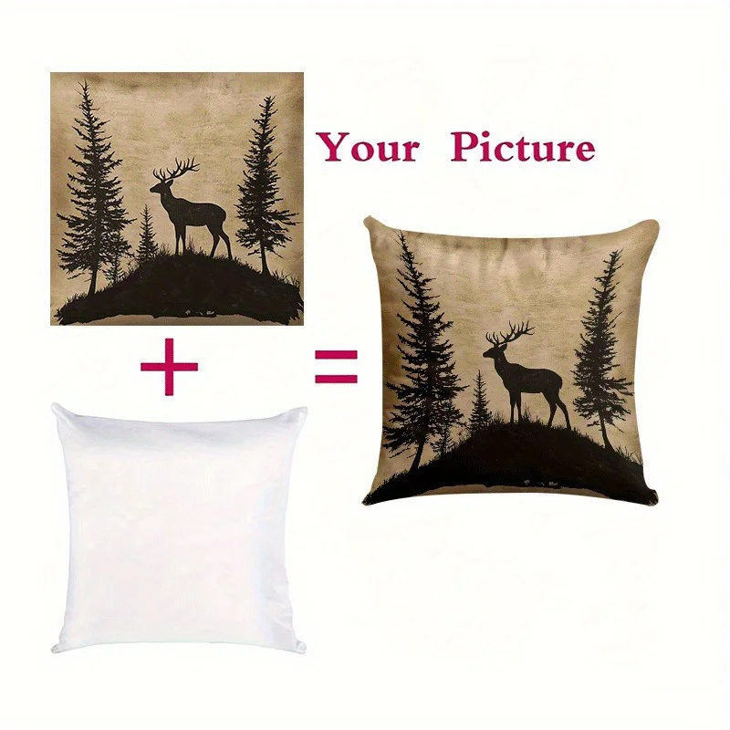 Customized Personalized Pillowcase, Made of Short Plush Material, Does Not Include Pillow Insert, Single-Sided Printing, Very Suitable as a Birthday Gift, Includes New Year Designs, Family Portraits, Perfect Gift for Home Decor and Couple Photos