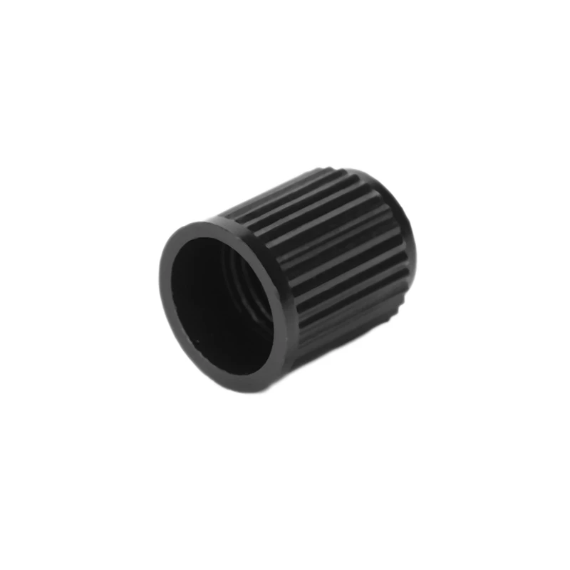 300X - Black Plastic Replacement Valve Caps. Cars, Trucks, Motorcycles, ATV. Schrader Tire Caps.