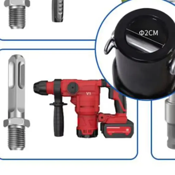 

1Pcs Earth Auger Adapter Tool 4-Type Interface Compatible With Electric Drill And Impact-Wrench Hammer Machine